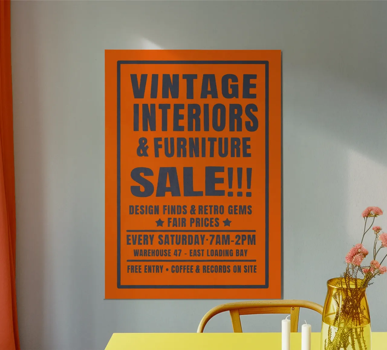 Vintage Interiors Market poster de Jonas Loose