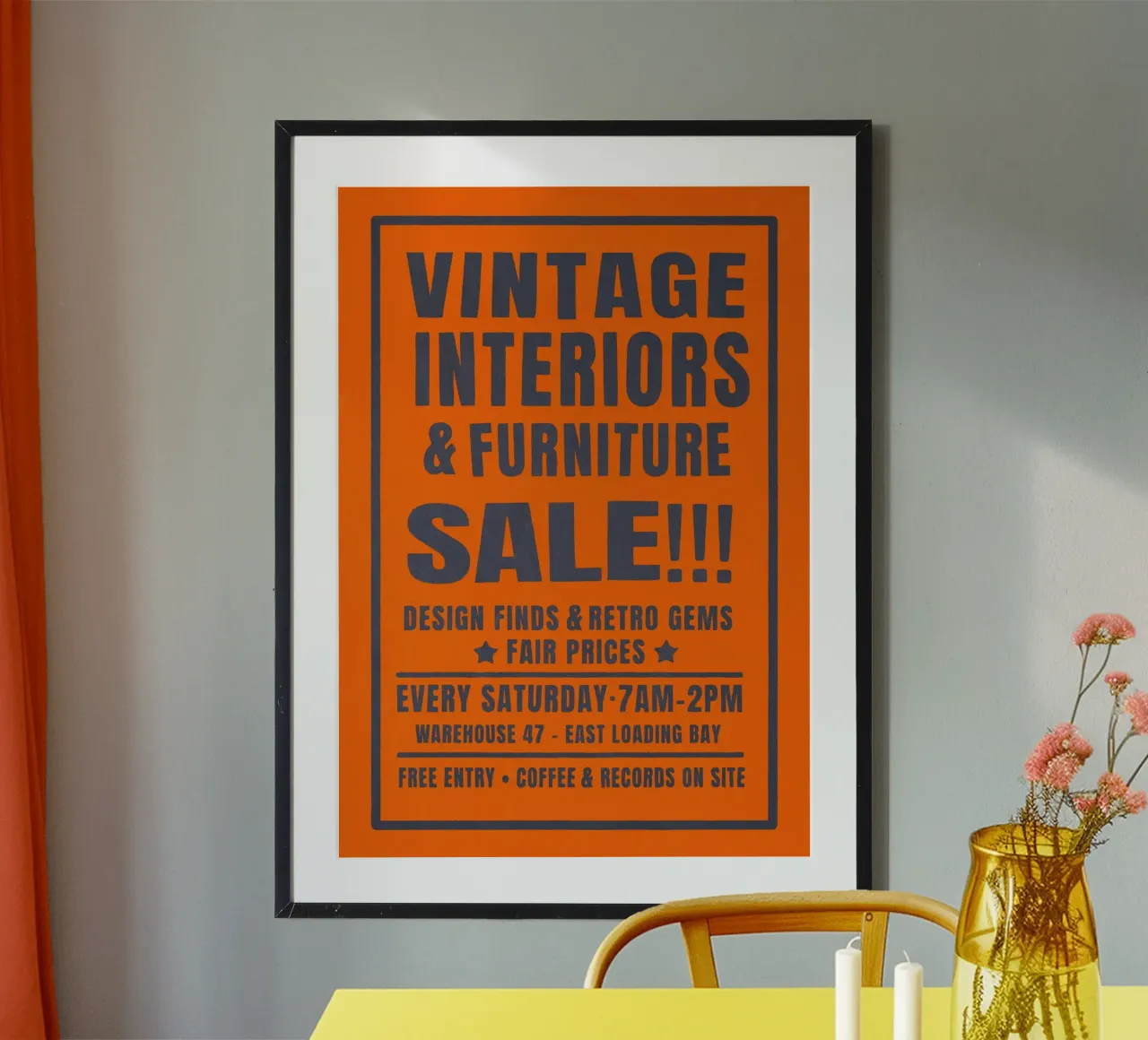 Vintage Interiors Market poster de Jonas Loose