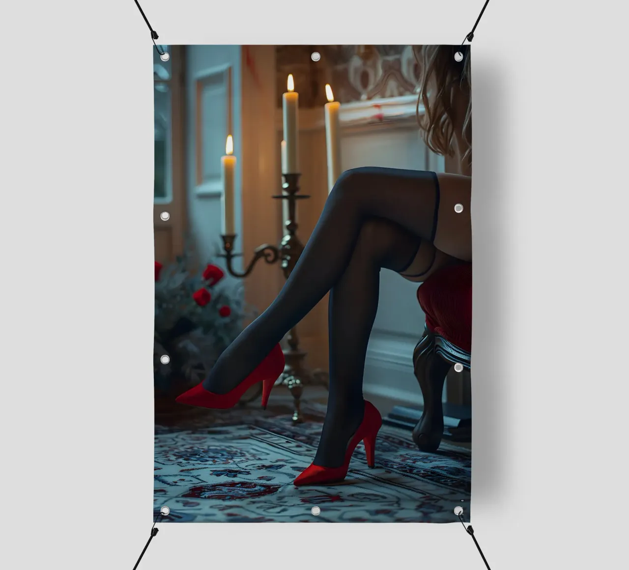 Dessert per due persone telo in pvc da M-Ulrich-Digital Art