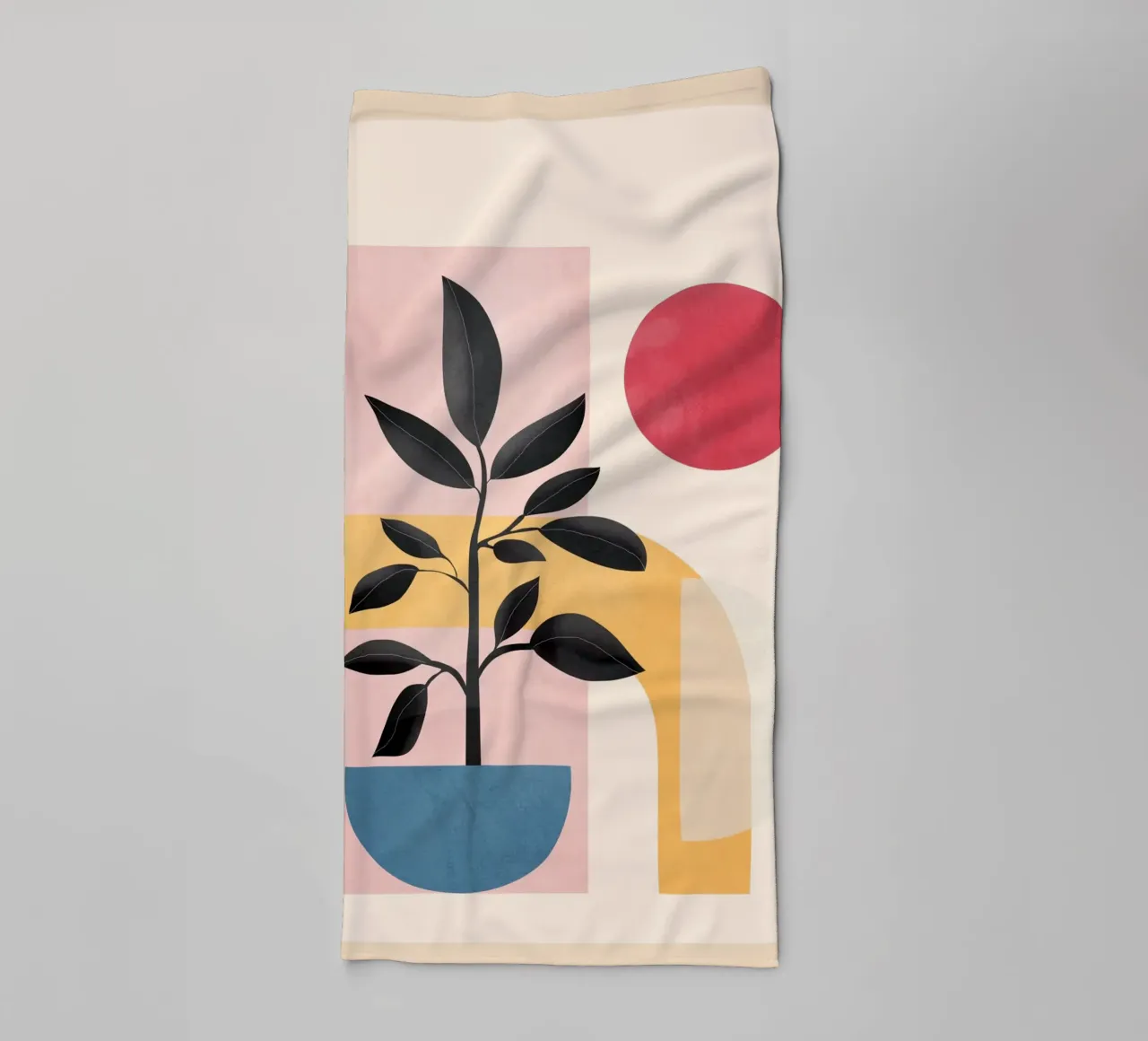 Soft Shapes 23 towel by cityart