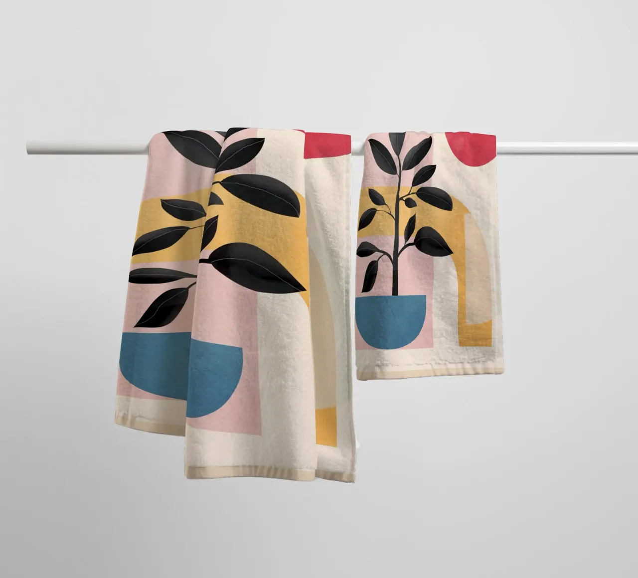 Soft Shapes 23 towel by cityart