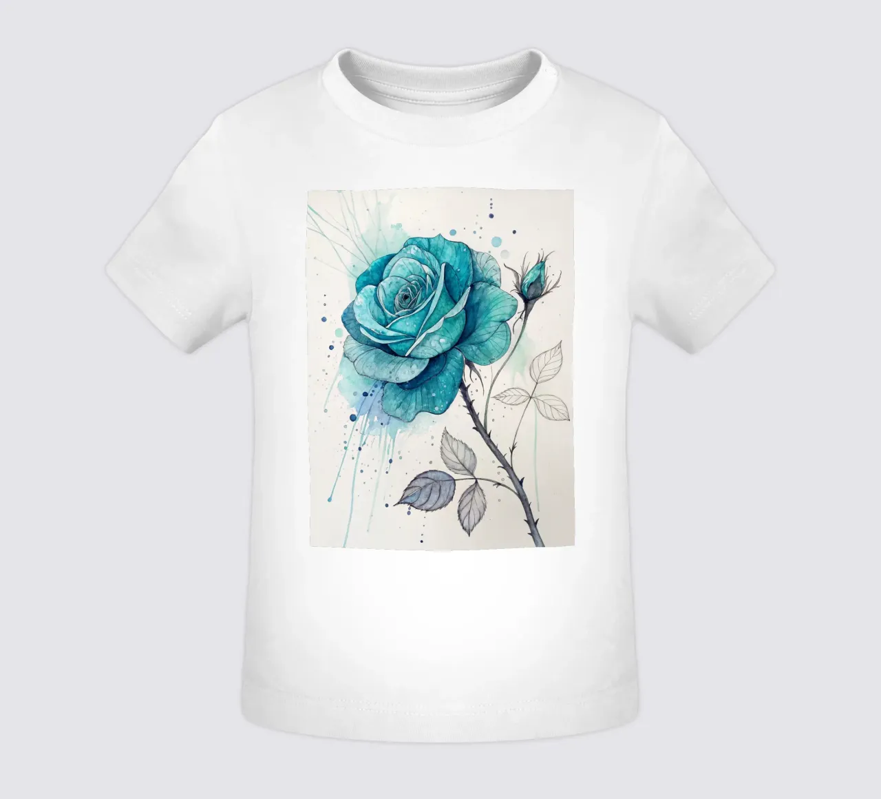 Rosa turchese tranquillo maglietta neonato da Artistic-shop