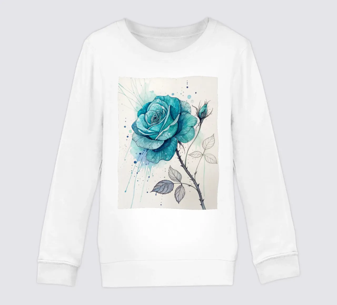 Rosa turchese tranquillo felpa bambino da Artistic-shop