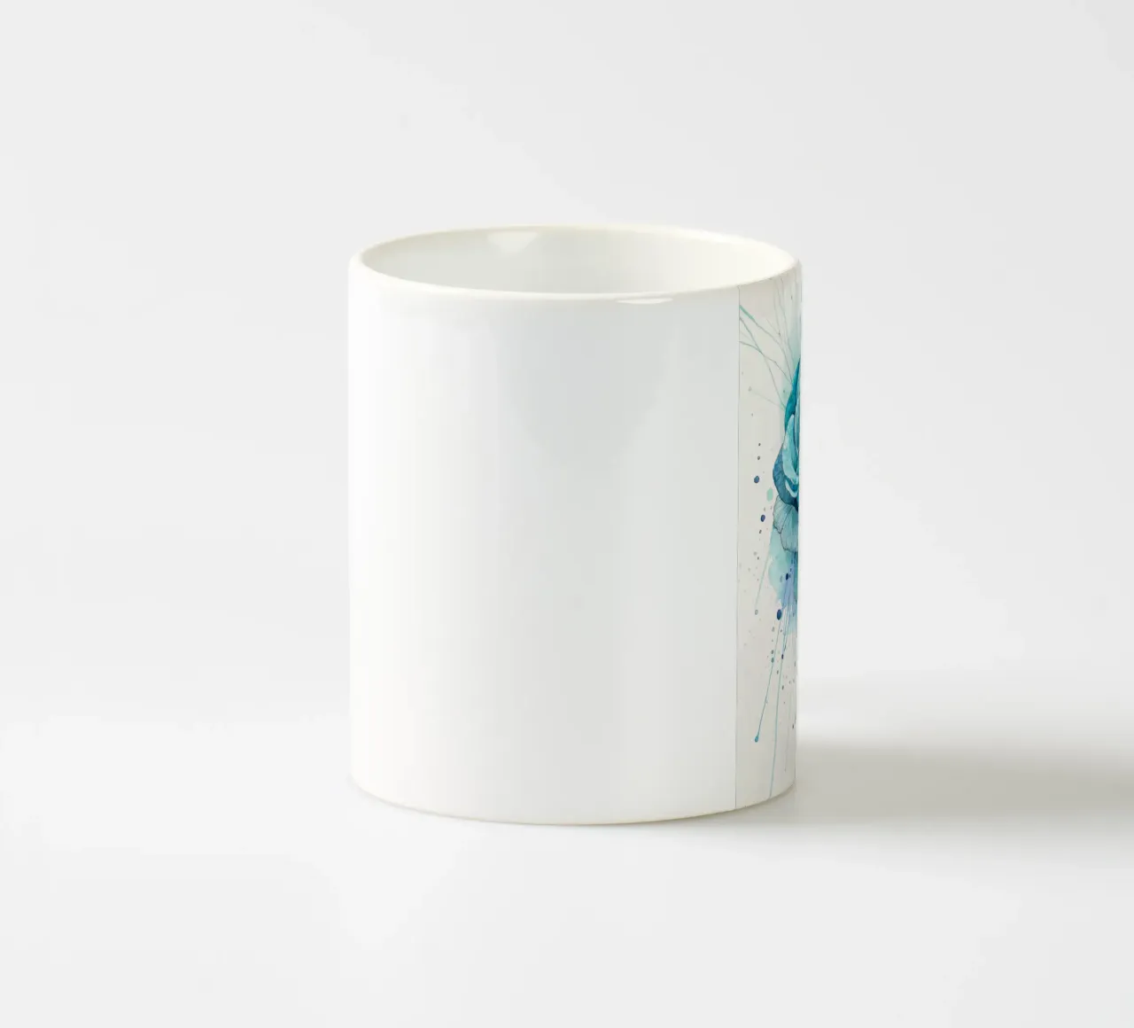 Rosa turchese tranquillo tazza in ceramica da Artistic-shop