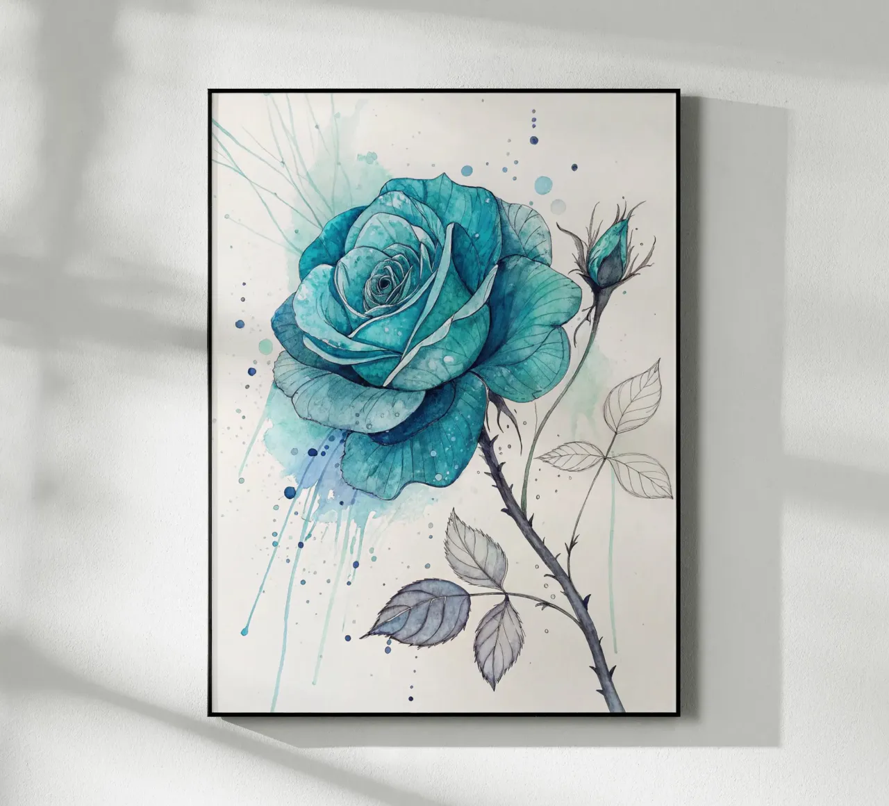 Rosa turchese tranquillo plexiglass da Artistic-shop