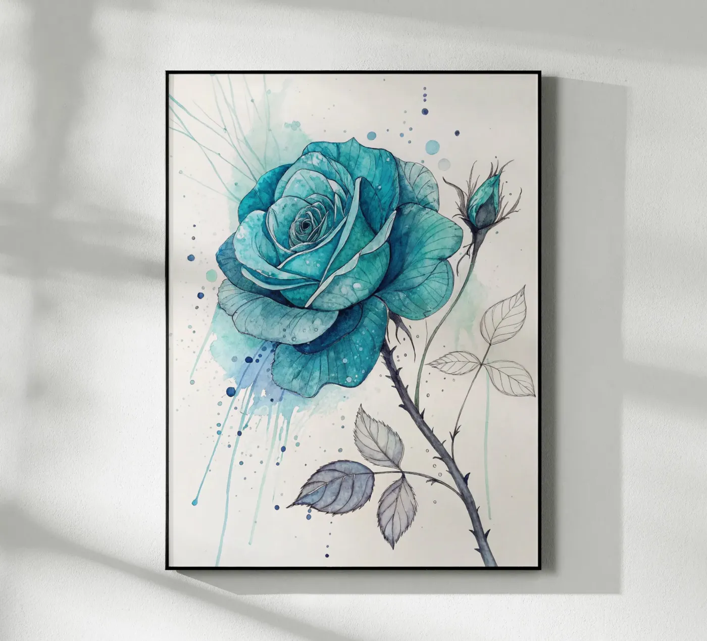 Tranquil Turquoise Pink plexiglass da Artistic-shop
