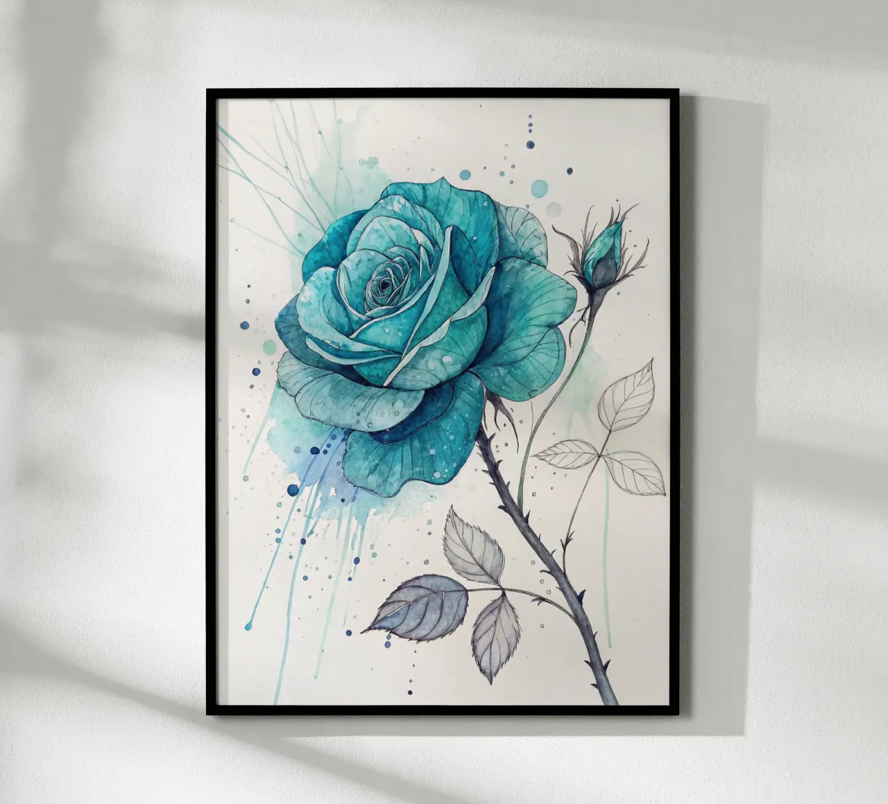 Rosa turchese tranquillo carta hahnemühle da Artistic-shop