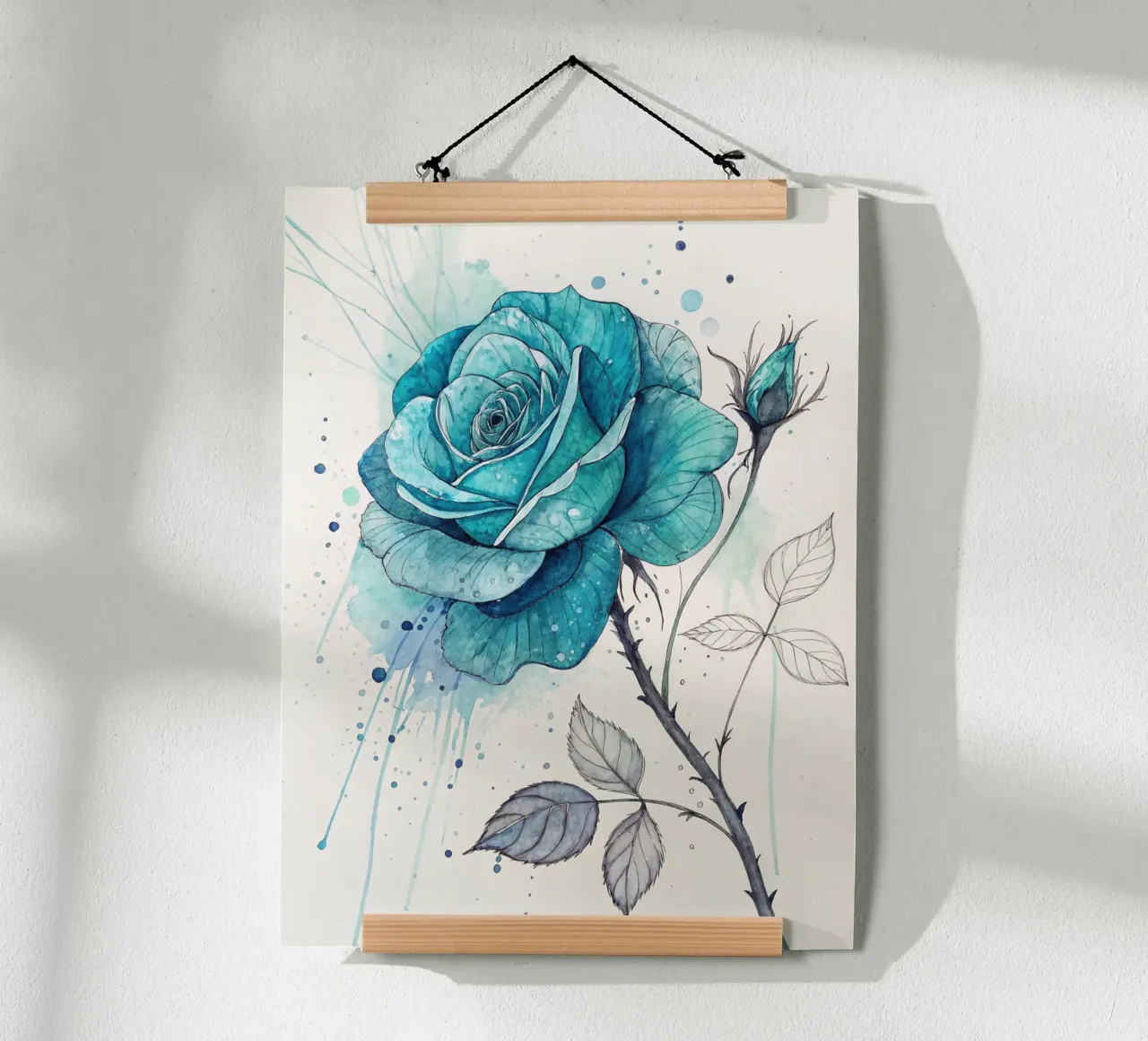 Rosa turchese tranquillo carta hahnemühle da Artistic-shop
