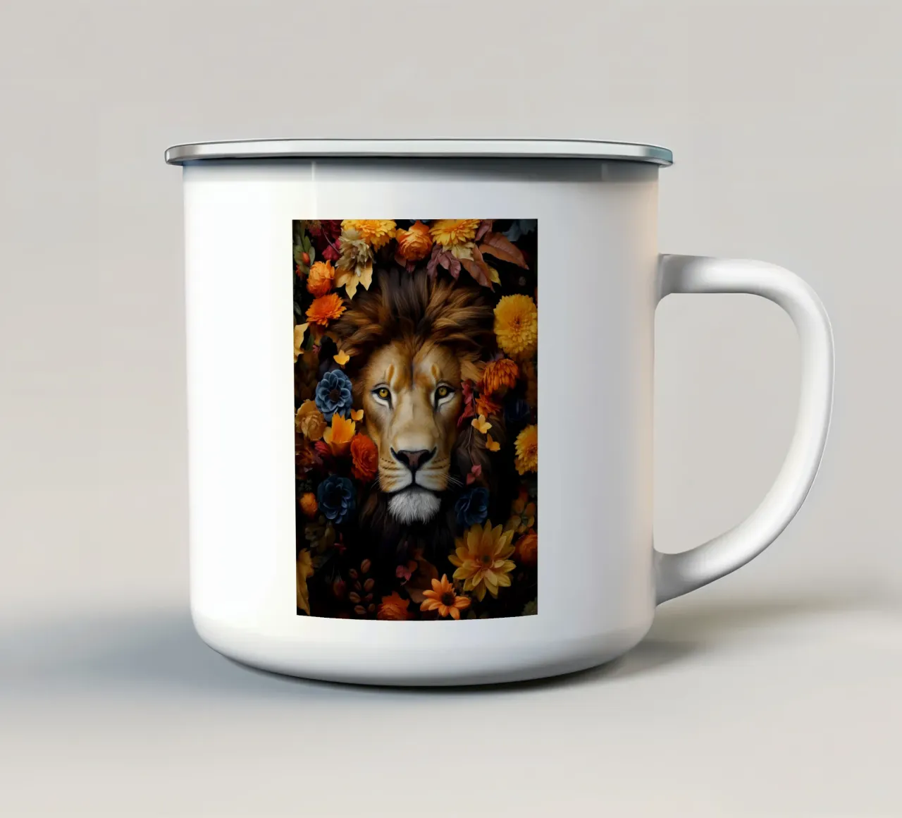 Fiori di Leone 2 tazza in smalto da Mateo