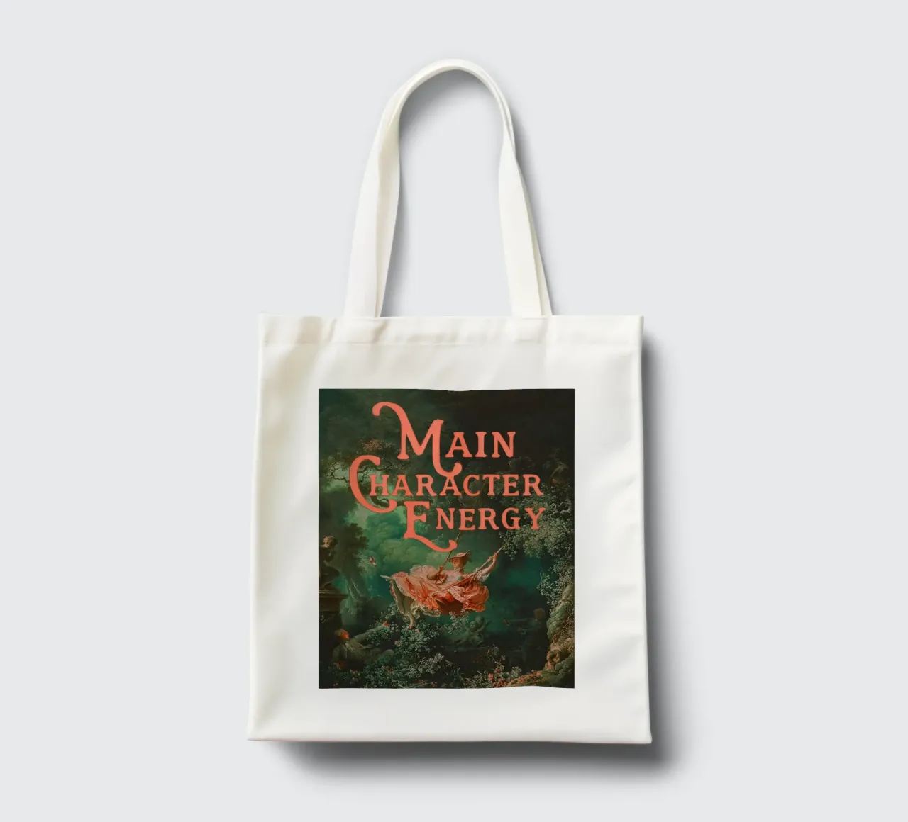 Main Character Energy borsa in juta da Jonas Loose
