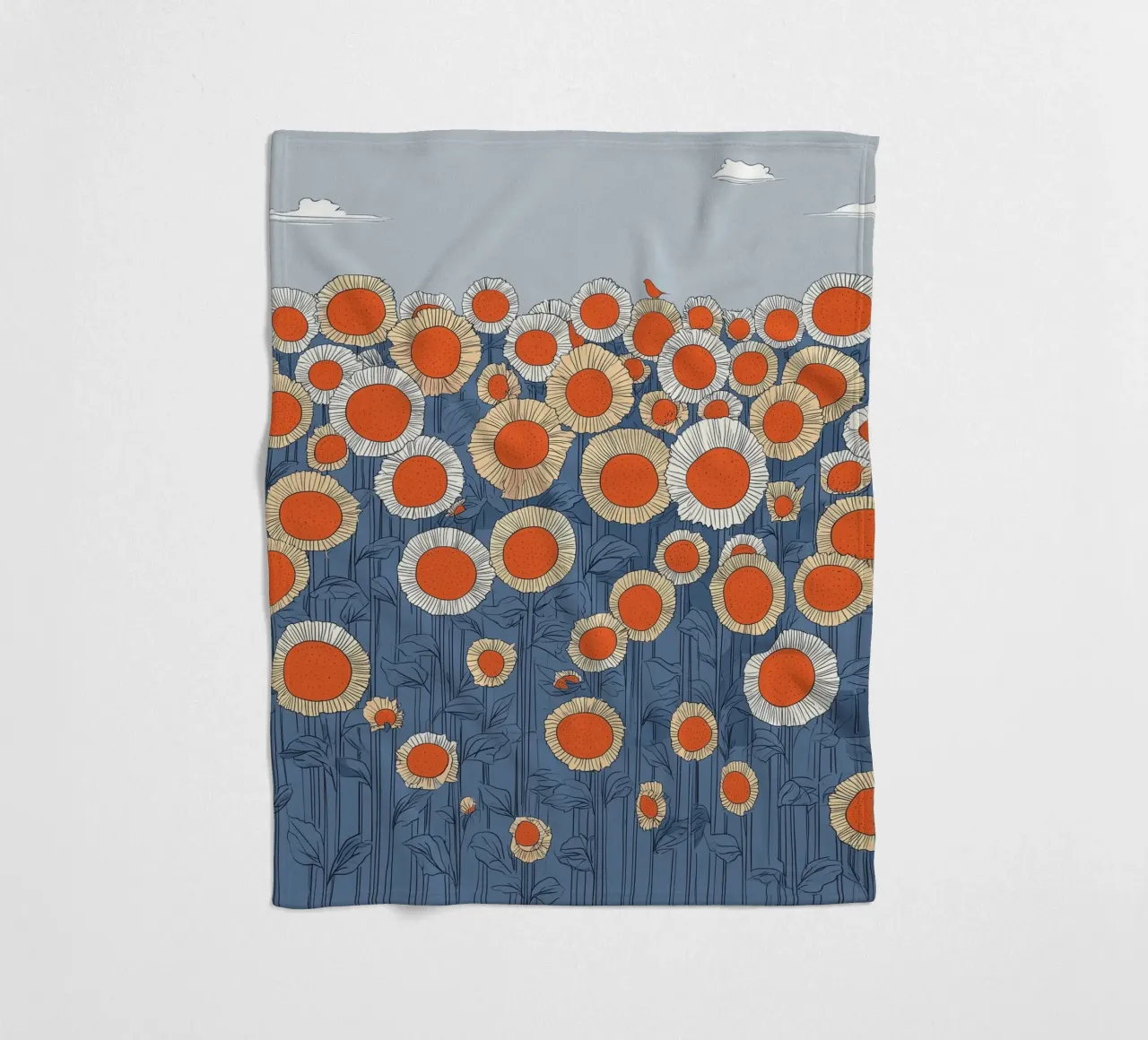 Sonnenblumenmeer coperta in pile da Daschart