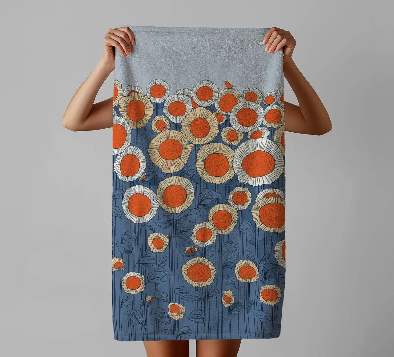 Sonnenblumenmeer asciugamano da bagno da Daschart