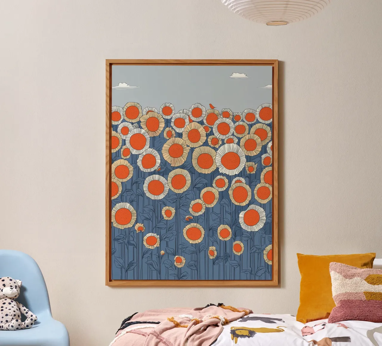 Sonnenblumenmeer alluminio dibond da Daschart