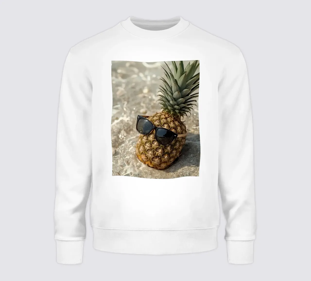 Ananas cool con occhiali da sole in acqua bassa felpa da DesignDoodle