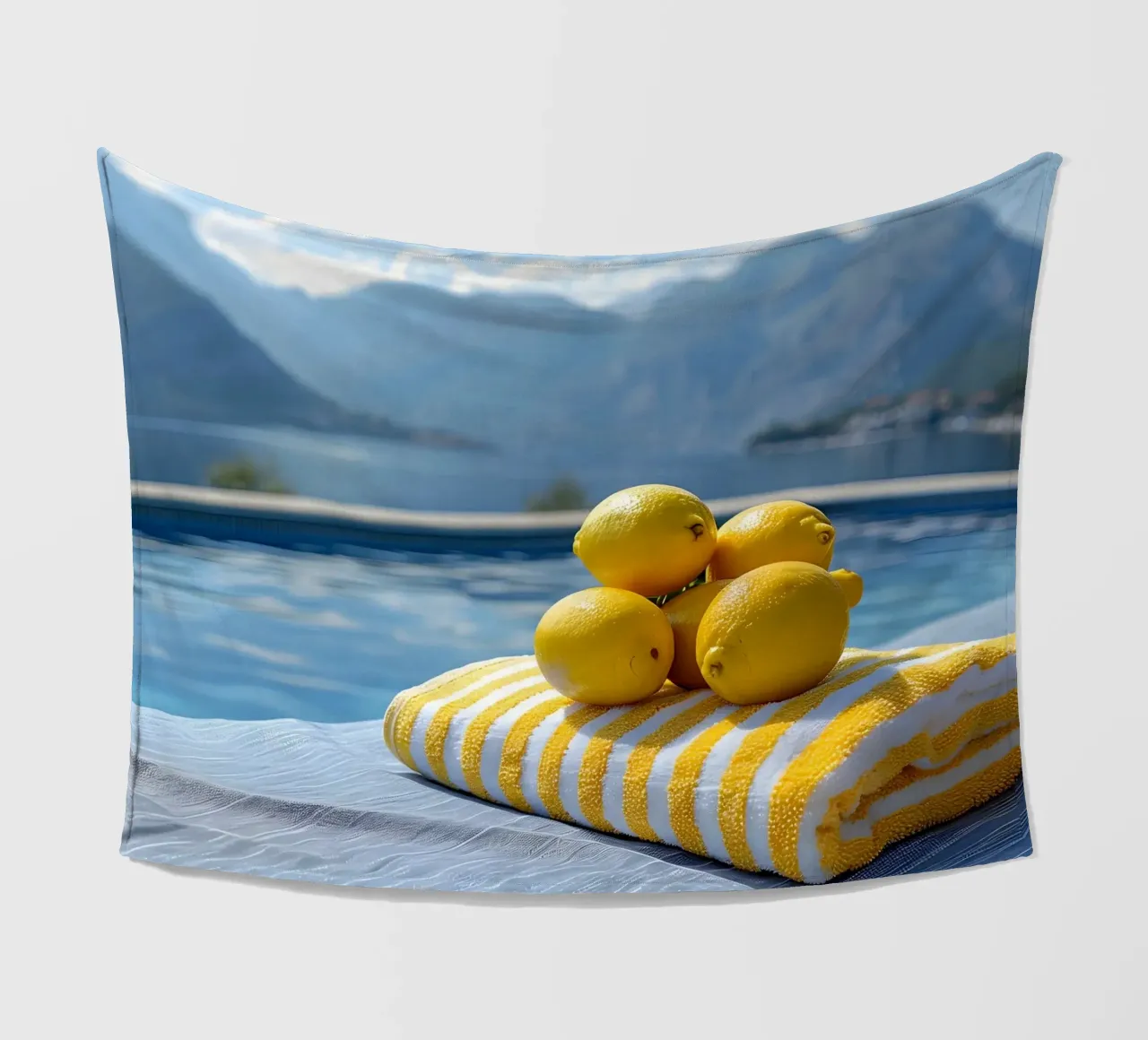 Spa in montagna coperta in pile da M-Ulrich-Digital Art