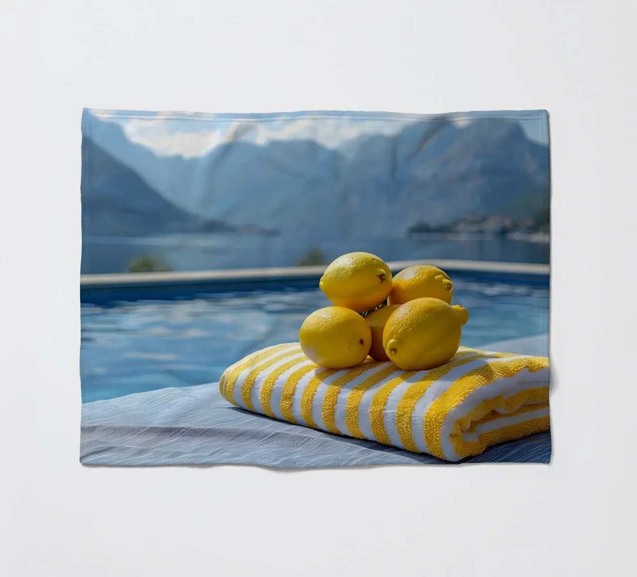 Spa in montagna coperta in pile da M-Ulrich-Digital Art