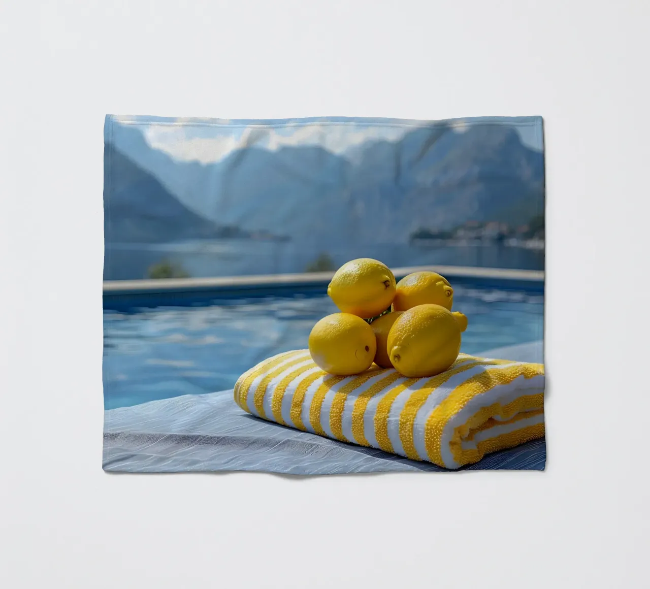 Spa in montagna coperta in pile da M-Ulrich-Digital Art
