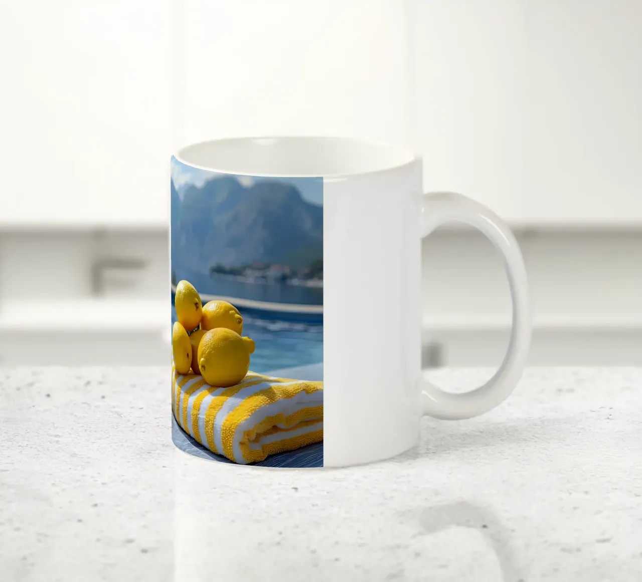 Spa in montagna tazza in ceramica da M-Ulrich-Digital Art