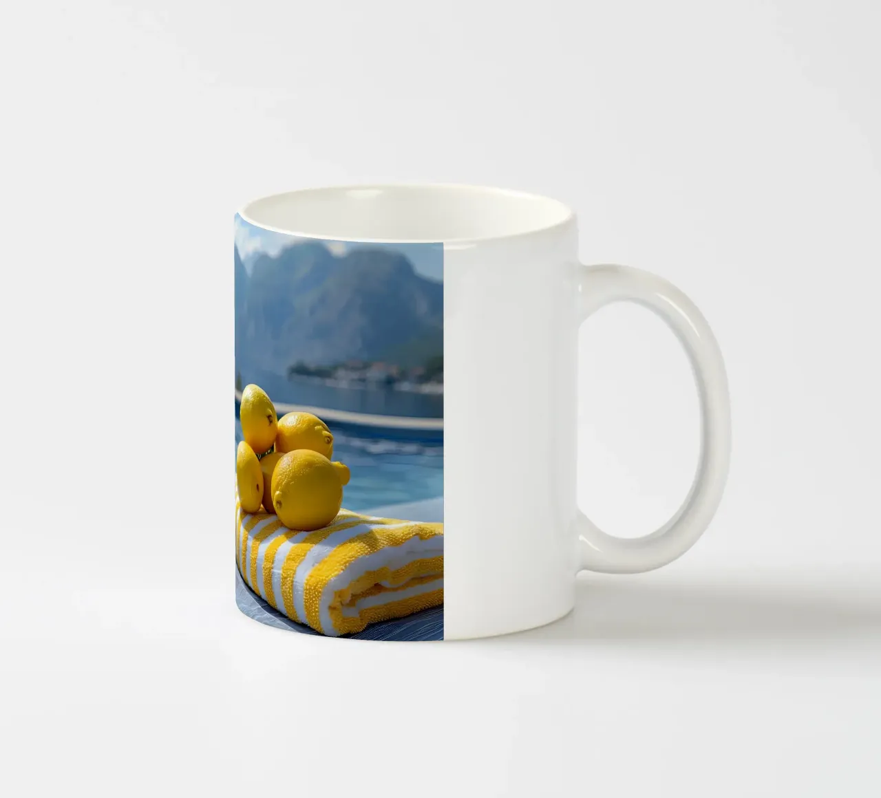 Spa in montagna tazza in ceramica da M-Ulrich-Digital Art