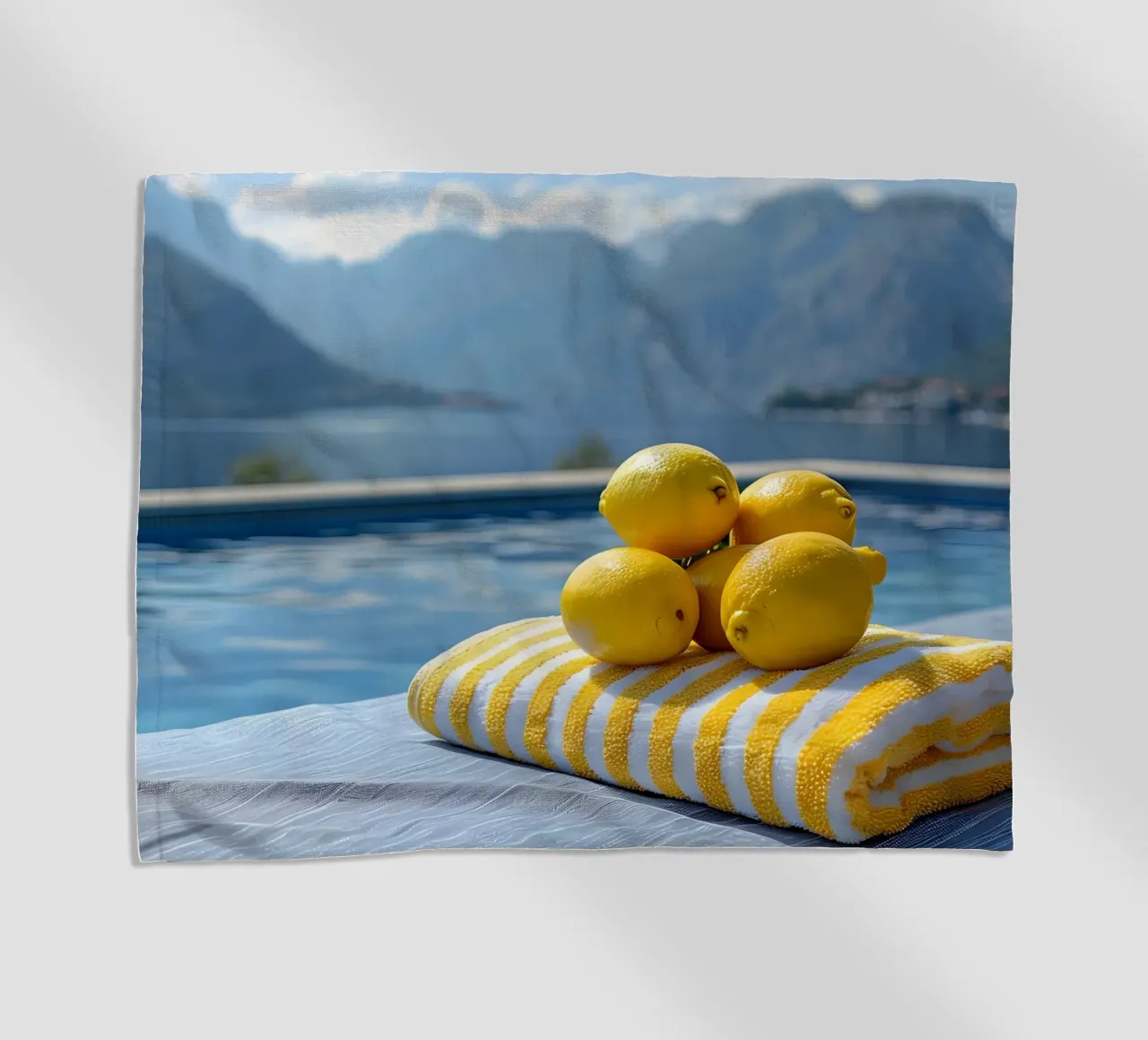 Spa in montagna telo mare da M-Ulrich-Digital Art