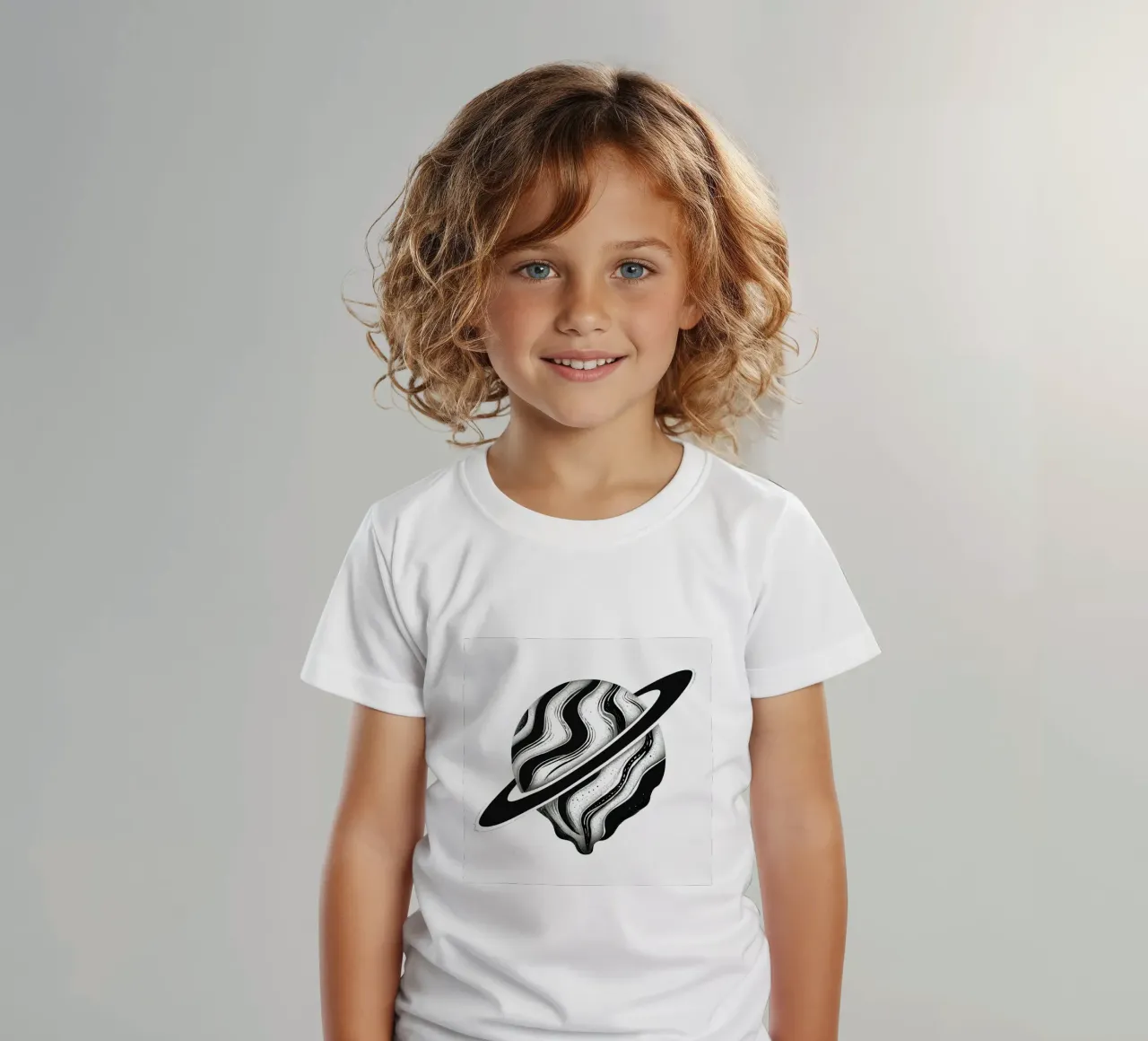 Il crollo cosmico: L'orbita piangente di un Saturno distopico t-shirt bambini da Artistic-shop