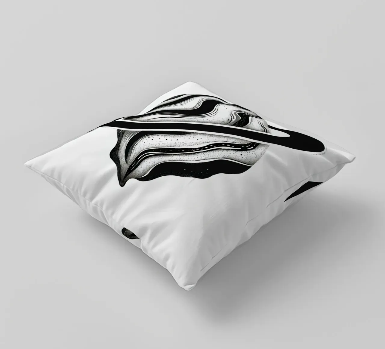 Il crollo cosmico: L'orbita piangente di un Saturno distopico cuscino da Artistic-shop