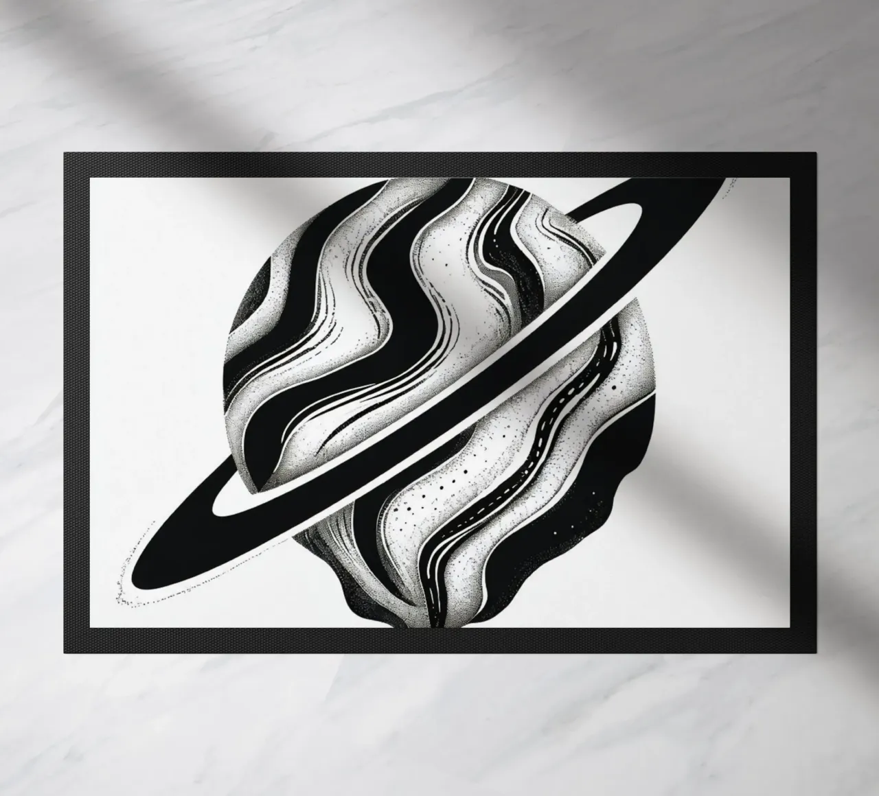 Il crollo cosmico: L'orbita piangente di un Saturno distopico zerbino da Artistic-shop