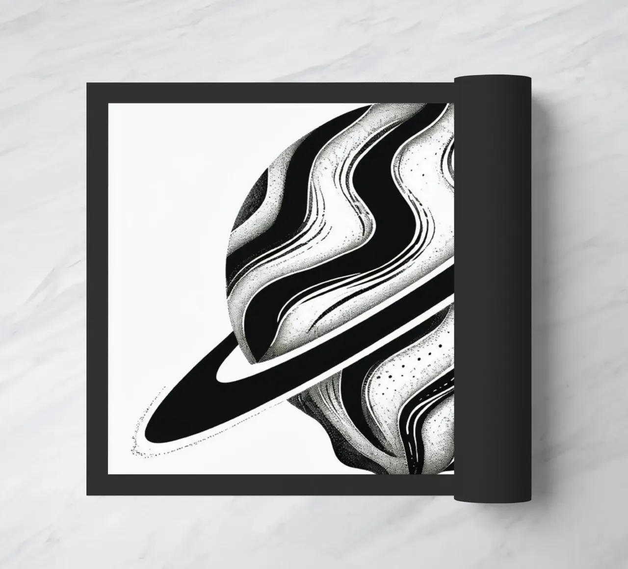 Il crollo cosmico: L'orbita piangente di un Saturno distopico zerbino da Artistic-shop