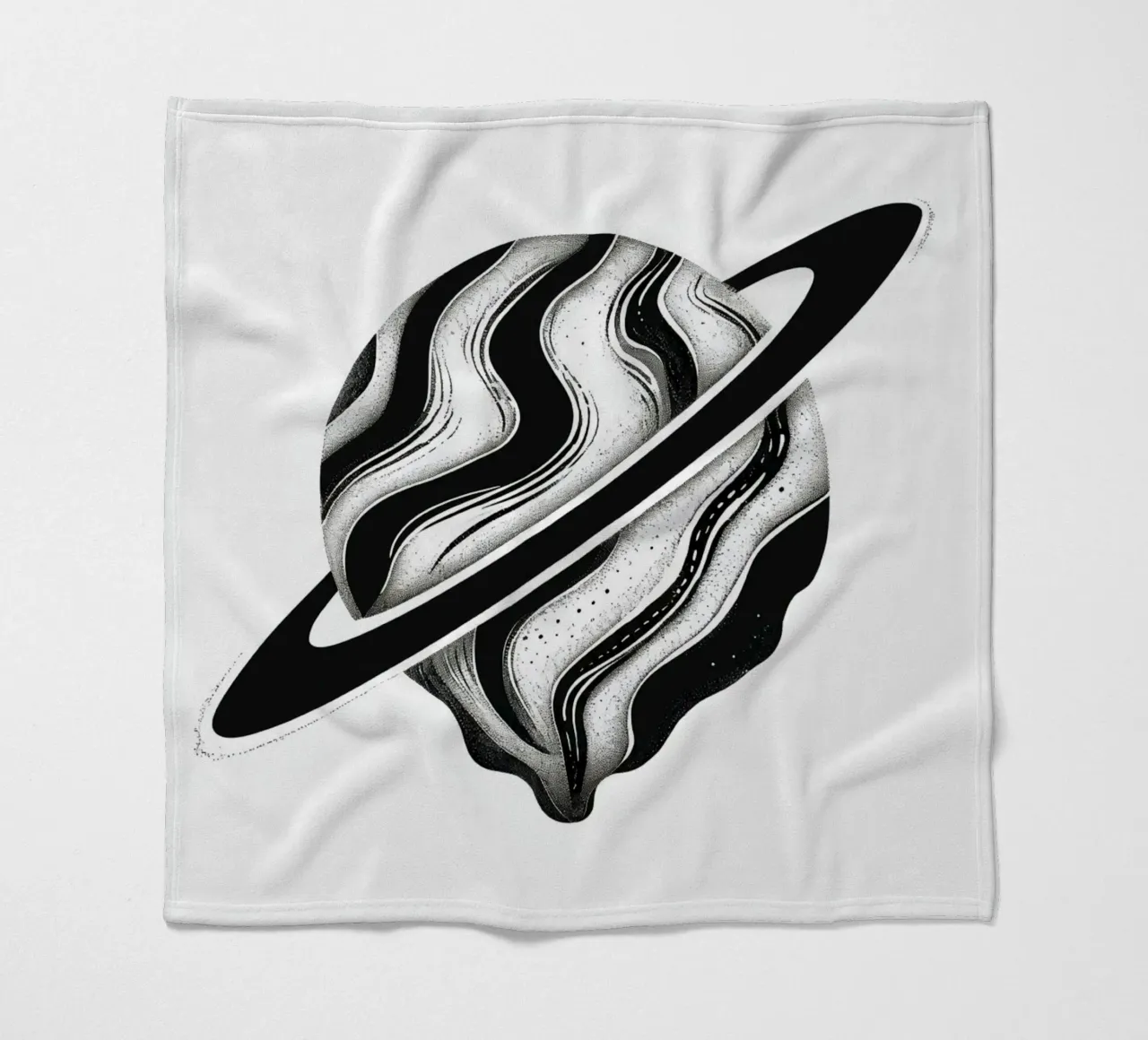 Il crollo cosmico: L'orbita piangente di un Saturno distopico coperta in pile da Artistic-shop