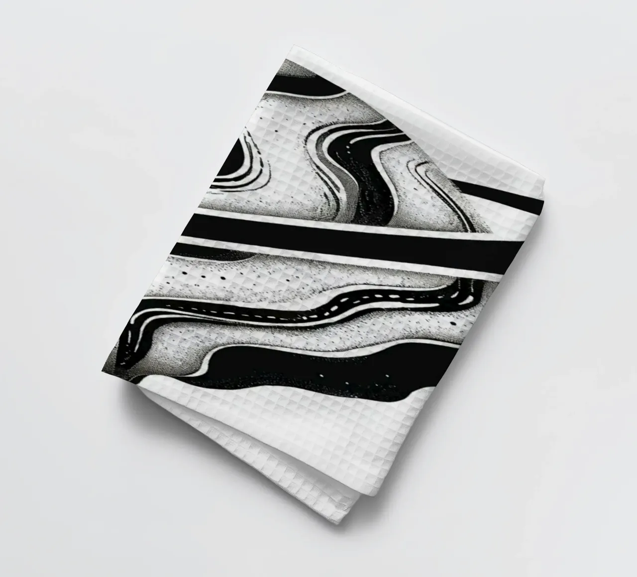 Il crollo cosmico: L'orbita piangente di un Saturno distopico canovaccio da cucina da Artistic-shop