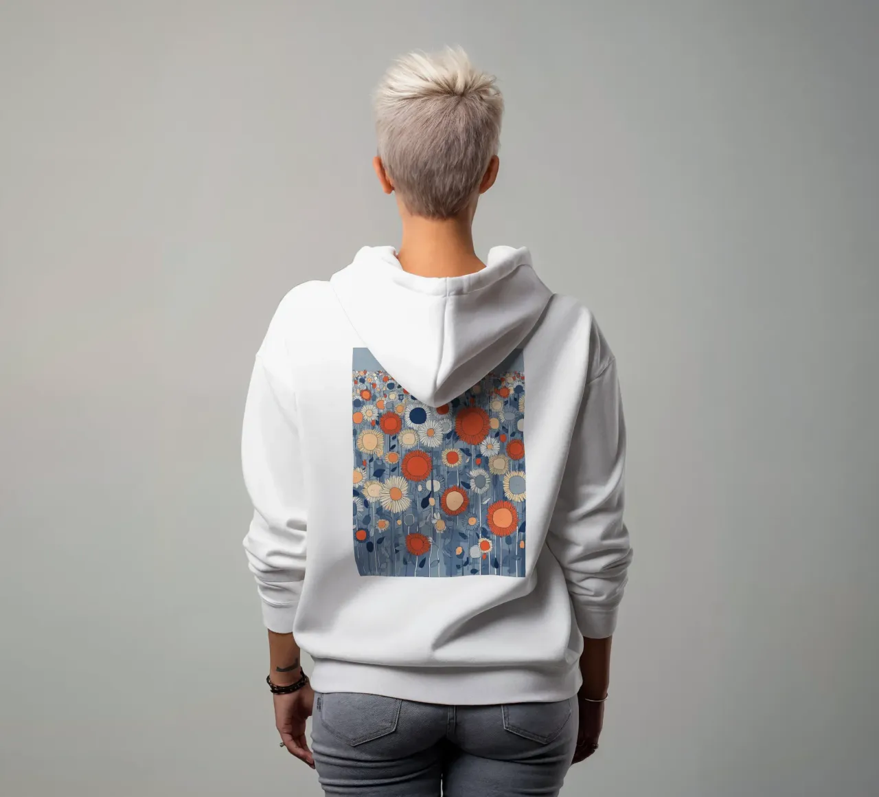 Blumenfeld Unendlichkeit felpa con cappuccio da Daschart