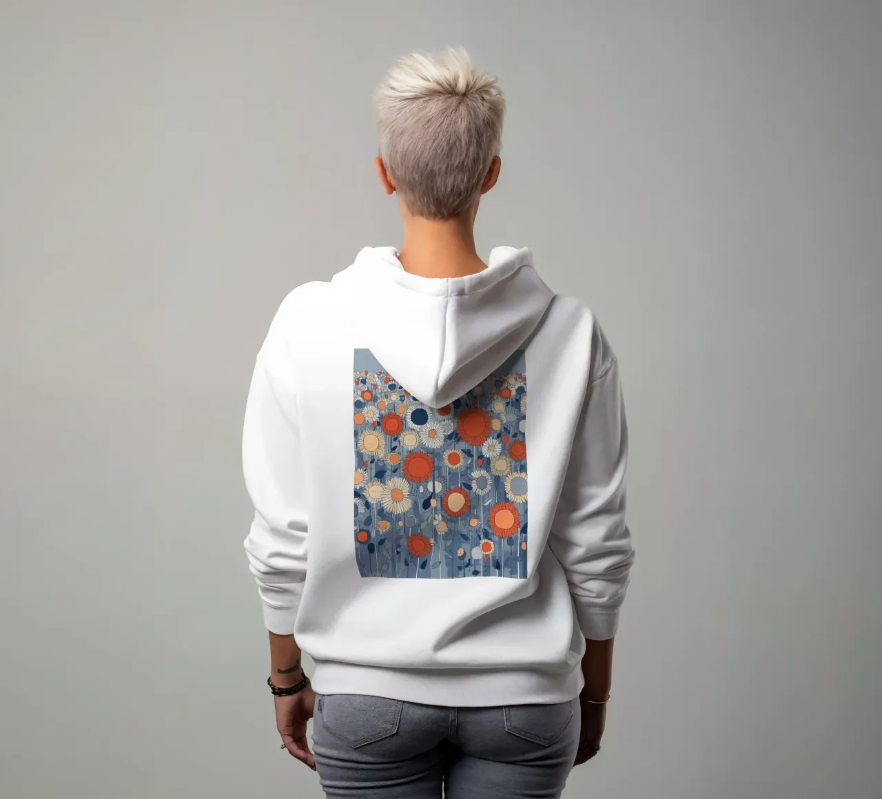 Blumenfeld Unendlichkeit felpa con cappuccio da Daschart