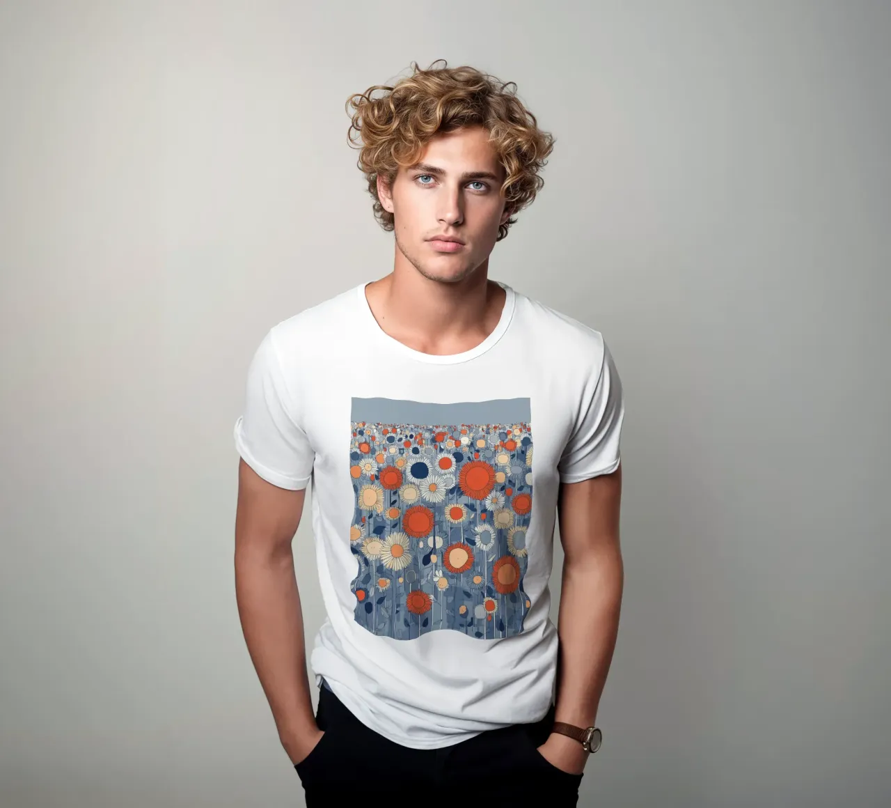 Blumenfeld Unendlichkeit t-shirt da Daschart