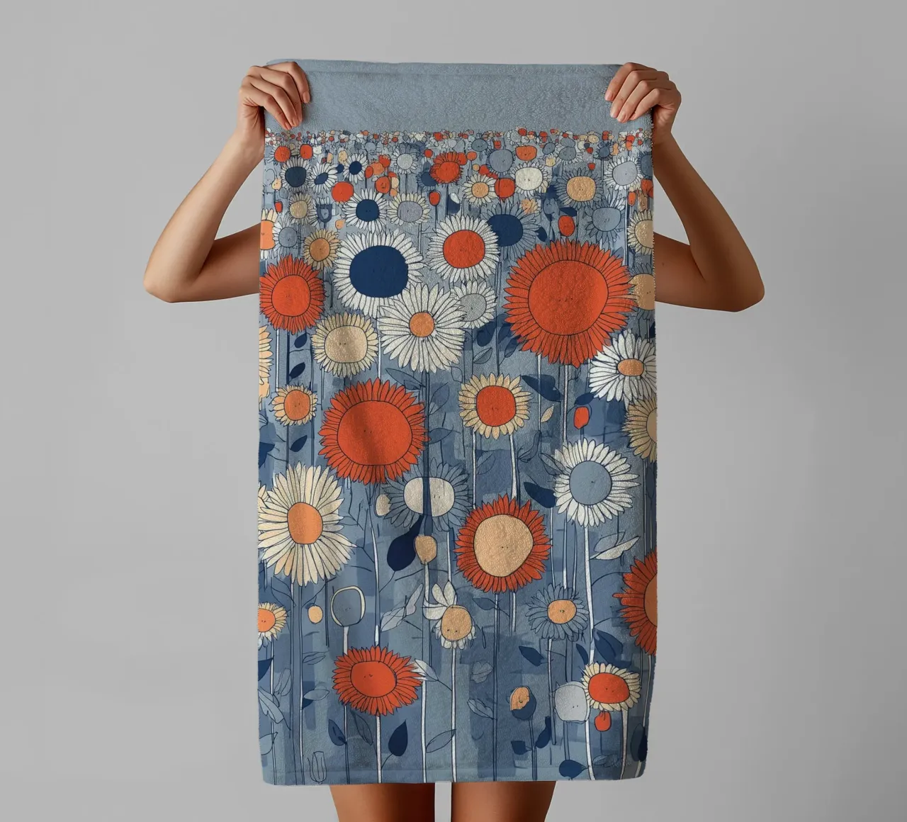 Blumenfeld Unendlichkeit asciugamano da bagno da Daschart