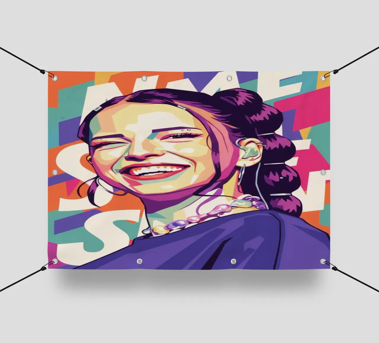 Sorriso di Nina Chuba telo in pvc da Hantamrata