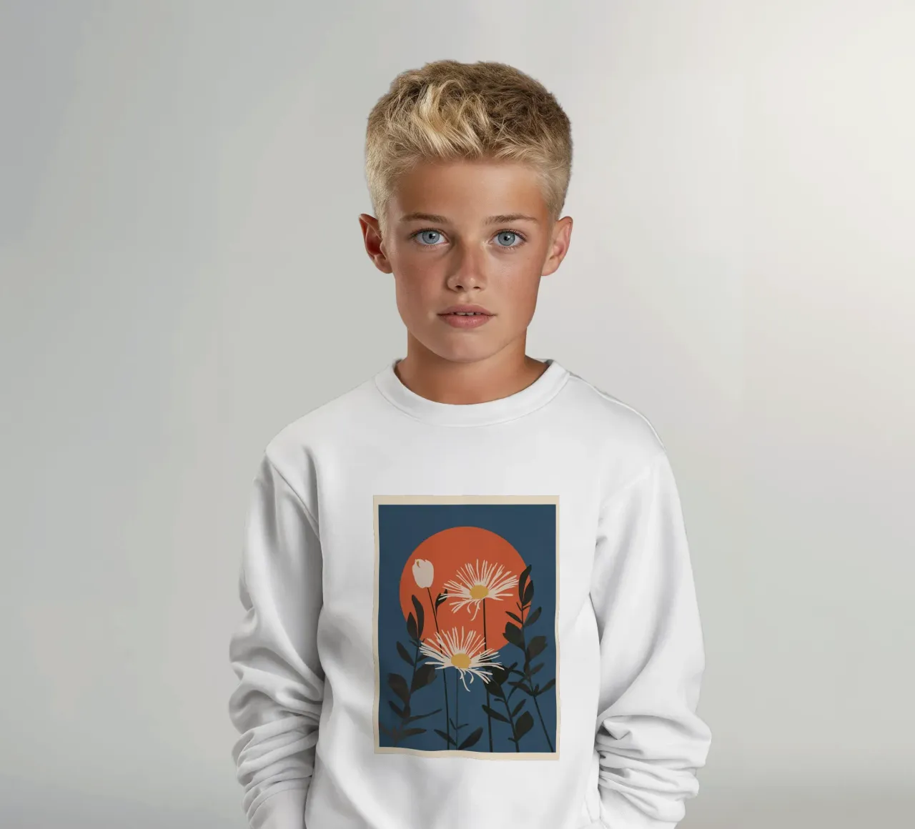 Abstract Florals 1 felpa bambino da cityart
