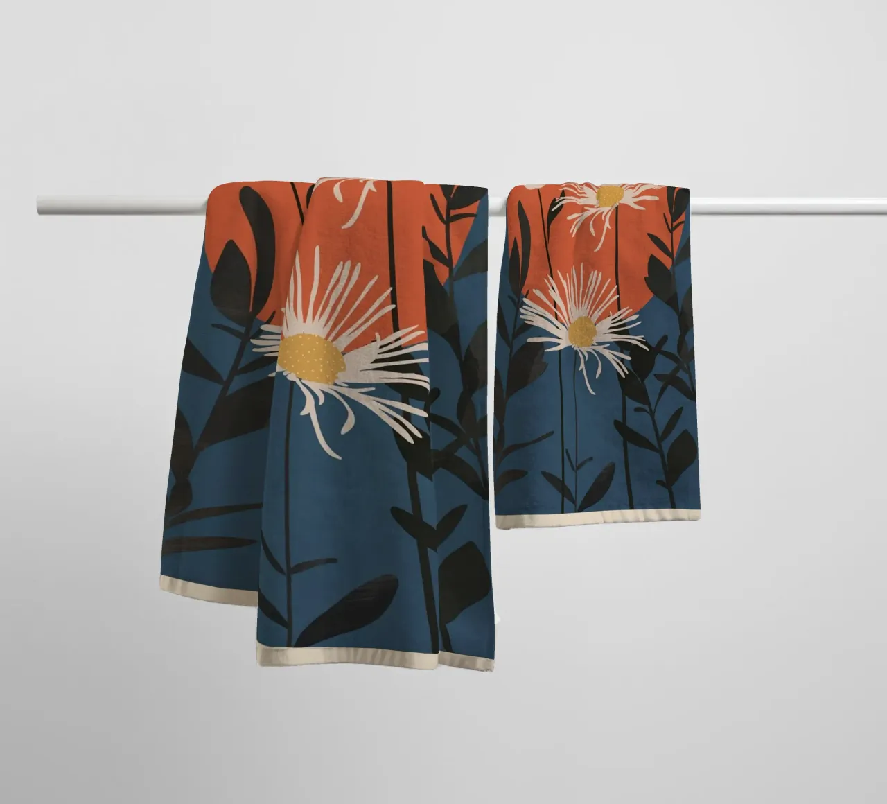 Abstract Florals 1 asciugamano da bagno da cityart