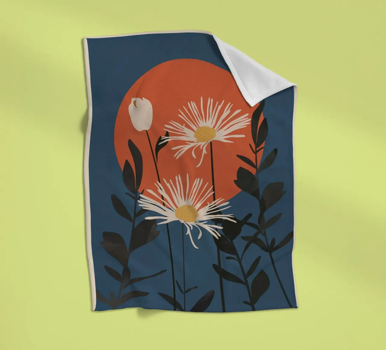 Abstract Florals 1 coperta in pile da cityart