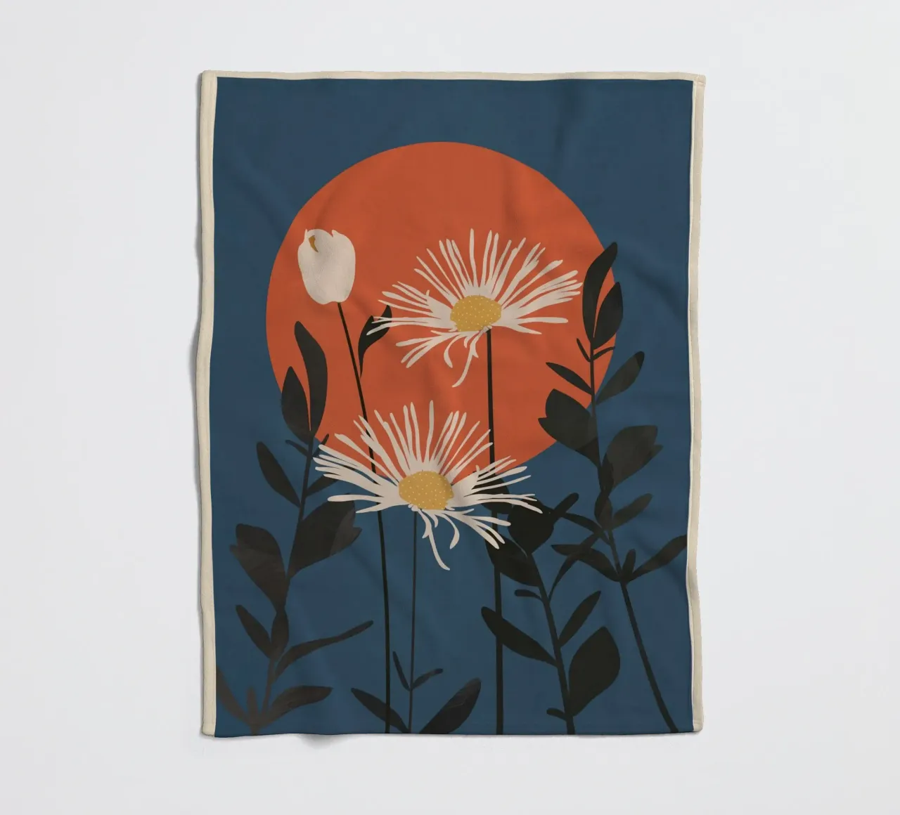 Abstract Florals 1 coperta in pile da cityart