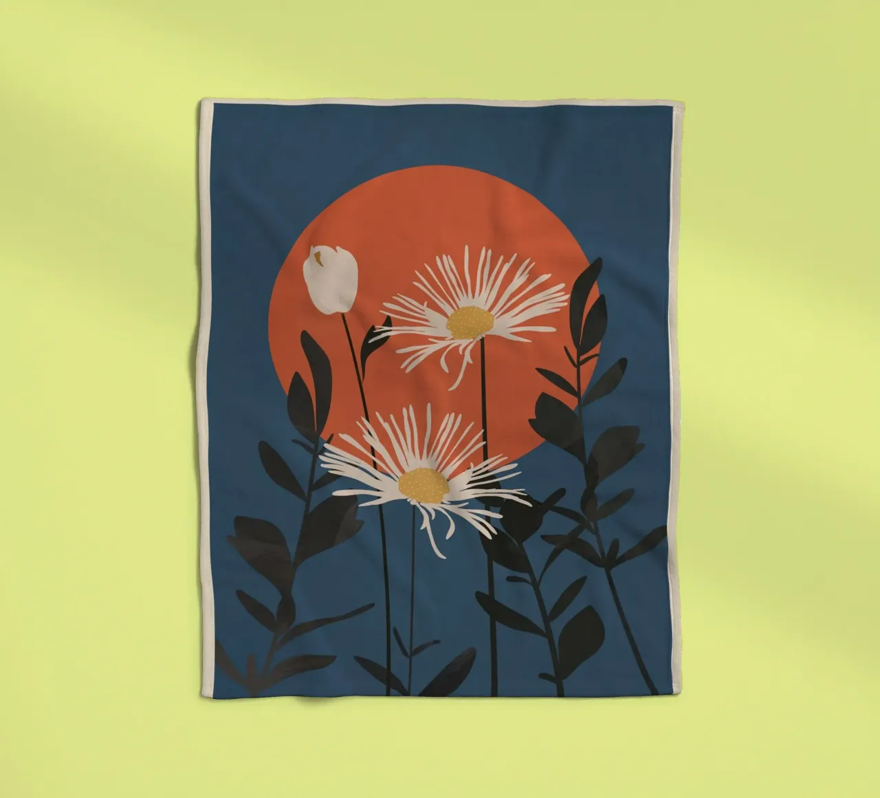 Abstract Florals 1 coperta in pile da cityart