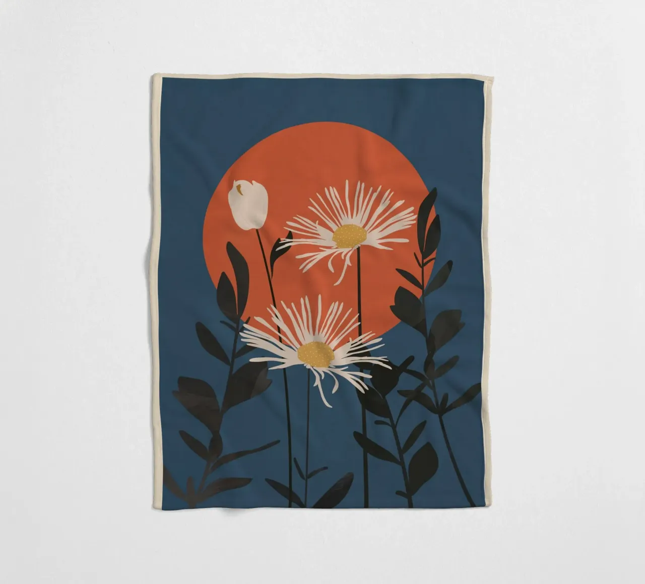 Abstract Florals 1 coperta in pile da cityart