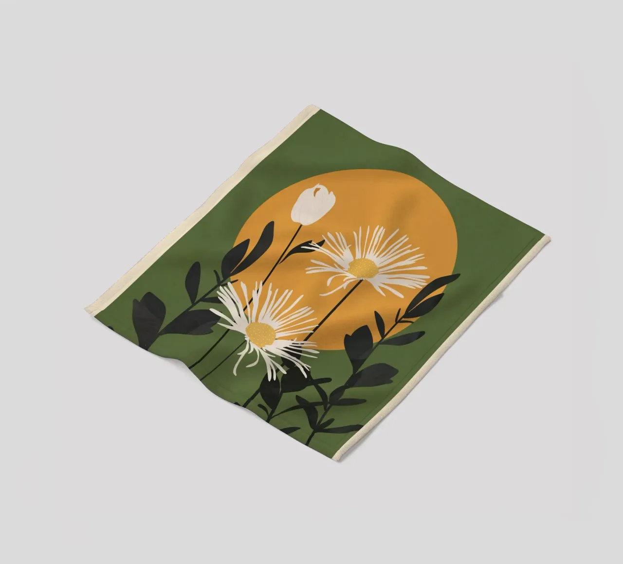 Abstract Florals 3 coperta in pile da cityart