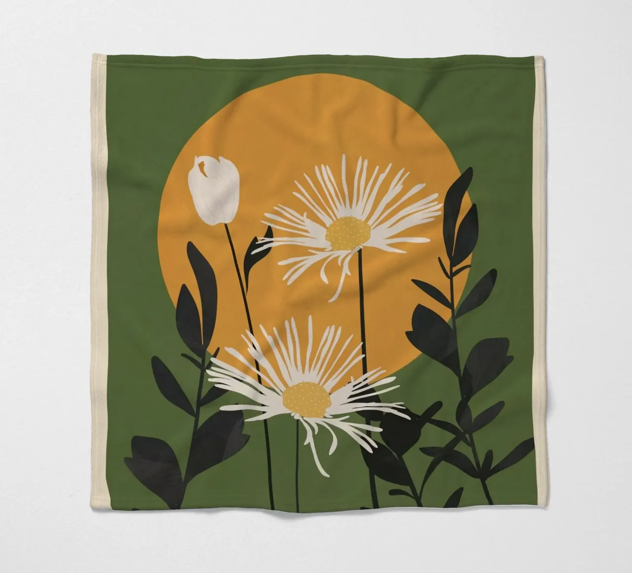 Abstract Florals 3 coperta in pile da cityart