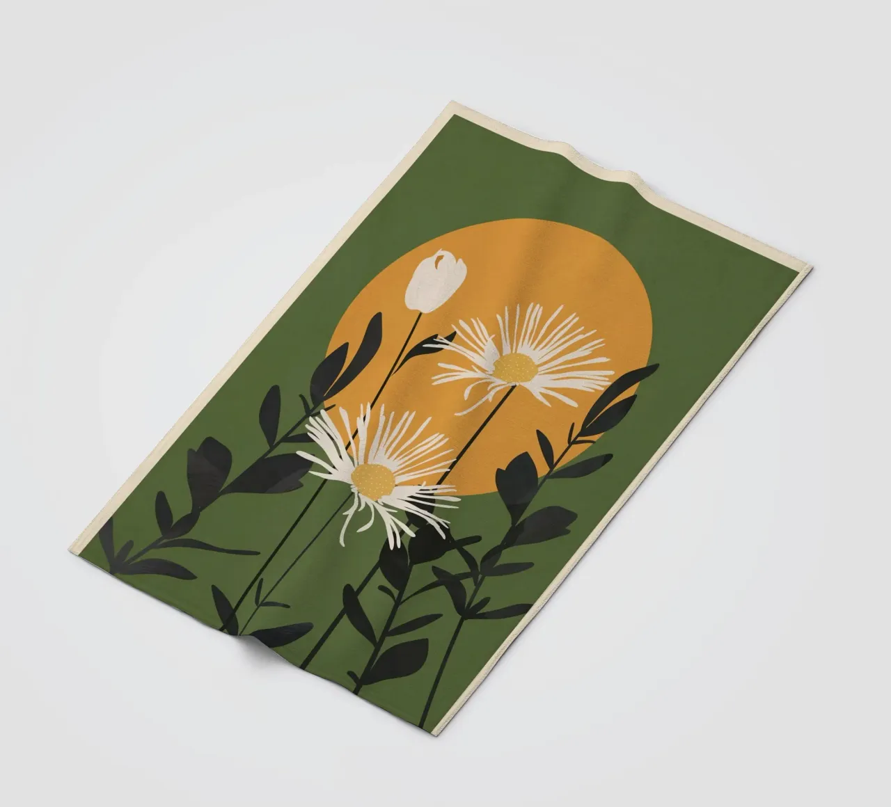 Abstract Florals 3 coperta in pile da cityart