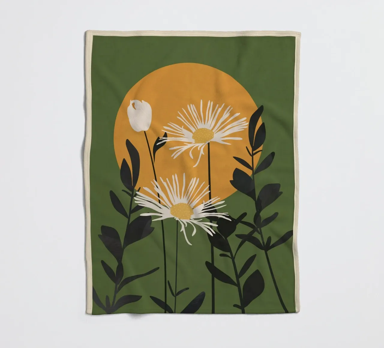 Abstract Florals 3 coperta in pile da cityart
