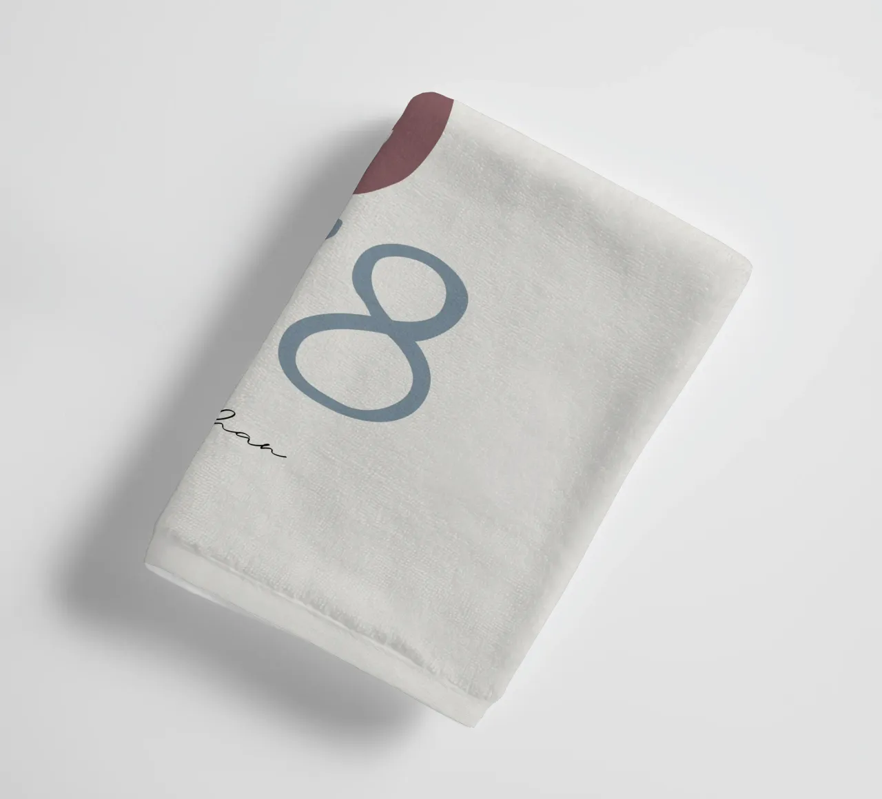 Custom Birth Year and Name Print towel by Imaginative