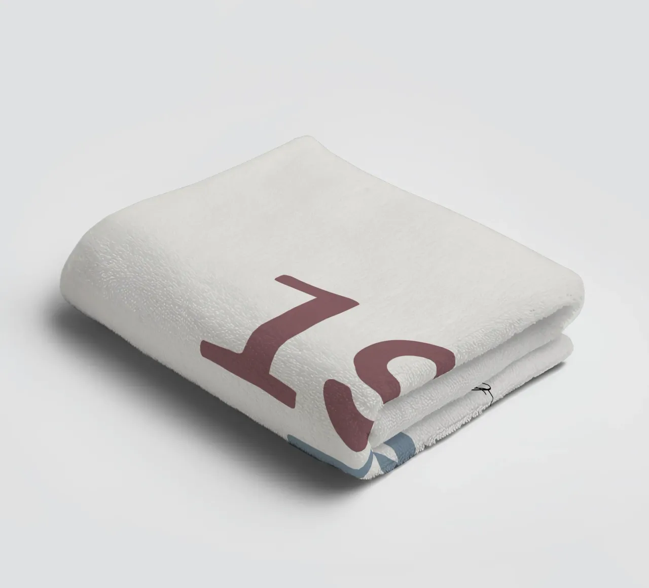 Custom Birth Year and Name Print towel by Imaginative
