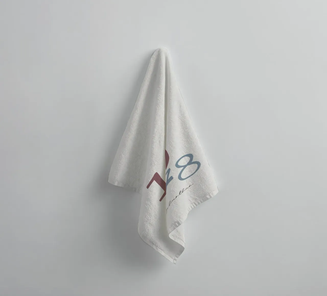 Custom Birth Year and Name Print towel by Imaginative