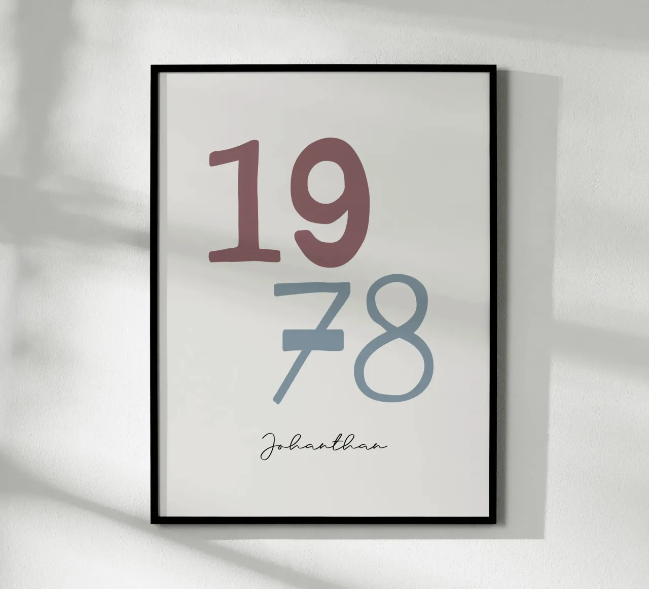 Custom Birth Year and Name Print hahnemühle by Imaginative
