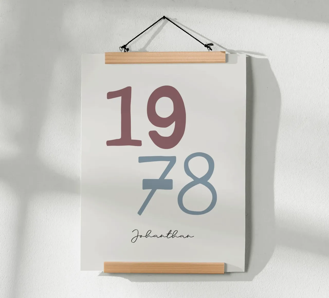 Custom Birth Year and Name Print hahnemühle by Imaginative